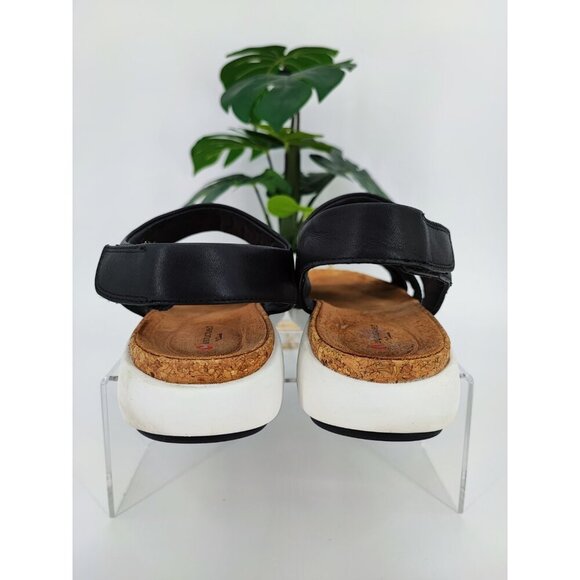 Unstructured By Clarks Women's Un Bali Black Sling Back Sandals Size 7.5M US - Picture 3 of 9